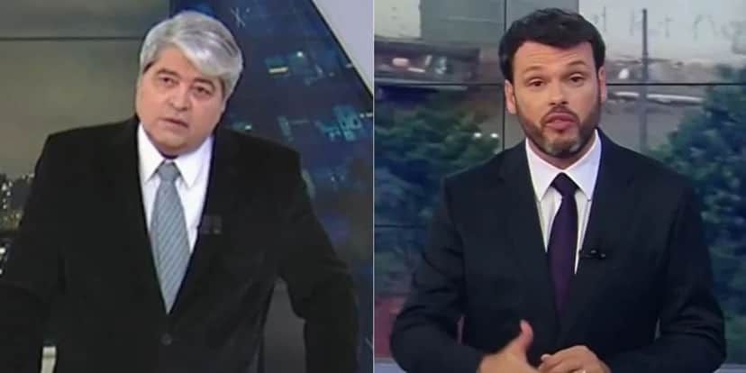 Datena deu bronca após repórter surgir rindo em meio a notícia séria (Imagem: Montagem) Datena deu bronca após repórter surgir rindo em meio a notícia séria (Imagem: Montagem)
