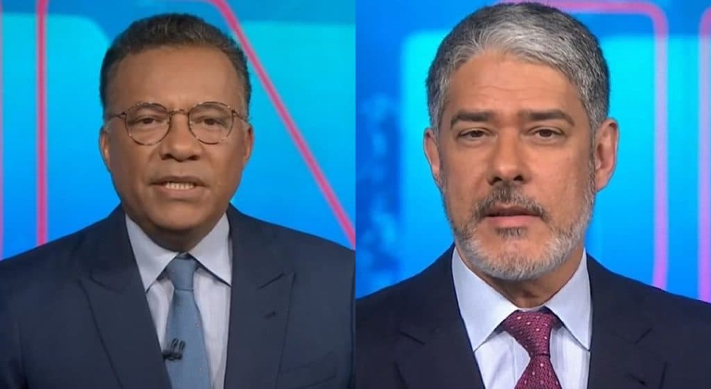 Jornalista substitui Bonner no Jornal Nacional (Fotos: Reprodução/ Globo/ Montagem TV Foco) Jornalista substitui Bonner no Jornal Nacional (Fotos: Reprodução/ Globo/ Montagem TV Foco)