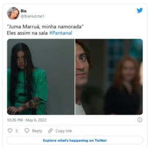 Capítulo icônico de "Pantanal", repercutiram na web e deixou o Ibope nas alturas (Foto: Reprodução / Twitter) Capítulo icônico de "Pantanal", repercutiram na web e deixou o Ibope nas alturas (Foto: Reprodução / Twitter)