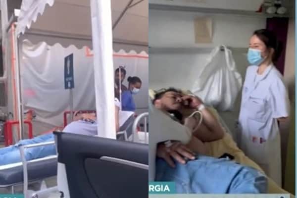 Record mostrou imagens de Renatinho chegando ao hospital em Paris Record mostrou imagens de Renatinho chegando ao hospital em Paris