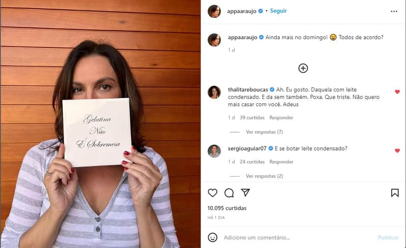 Ana Paula Araújo detona o que pensa em foto no Instagram - Foto: Reprodução Ana Paula Araújo detona o que pensa em foto no Instagram - Foto: Reprodução