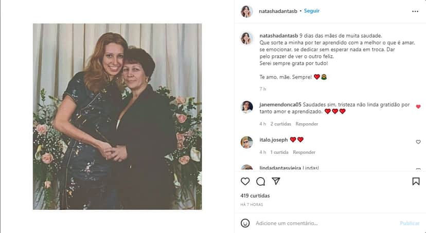 Esposa de Bonner se declara a mãe em textão - Foto: Reprodução Esposa de Bonner se declara a mãe em textão - Foto: Reprodução