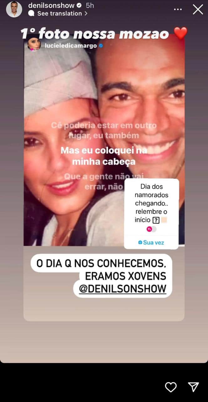 Luciele Di Camargo expõe passado com Denílson e entrega desfecho de relação: "A gente foi feliz" Luciele Di Camargo expõe passado com Denílson e entrega desfecho de relação: "A gente foi feliz"