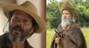 José Leôncio (Marcos Palmeira) decidirá procurar o Velho do Rio (Osmar Prado) em "Pantanal" (Foto: Reprodução / Globo) José Leôncio (Marcos Palmeira) decidirá procurar o Velho do Rio (Osmar Prado) em "Pantanal" (Foto: Reprodução / Globo)