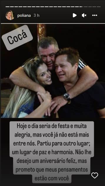 Poliana Rocha lamenta morte de colega da família - Foto: Reprodução Poliana Rocha lamenta morte de colega da família - Foto: Reprodução