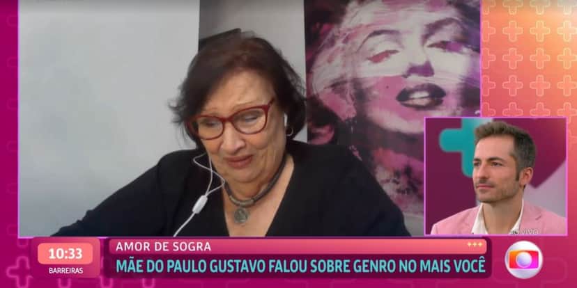 Mãe de Paulo Gustavo falou sobre Thales Bretas no programa de Ana Maria Braga (Foto: Reprodução/TV Globo) Mãe de Paulo Gustavo falou sobre Thales Bretas no programa de Ana Maria Braga (Foto: Reprodução/TV Globo)