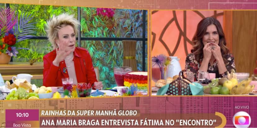 Ana Maria Braga e Fátima Bernardes (Foto: Reprodução/TV Globo) Ana Maria Braga e Fátima Bernardes (Foto: Reprodução/TV Globo)