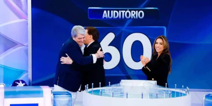 Datena, Silvio Santos e Patrícia Abravanel - Reprodução O Fuxico Datena, Silvio Santos e Patrícia Abravanel - Reprodução O Fuxico