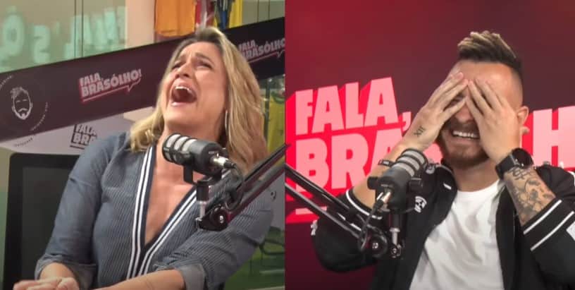 Fernanda Gentil detalhou como quebrou o dedão do pé durante o podcast Fala Brasólho Fernanda Gentil detalhou como quebrou o dedão do pé durante o podcast Fala Brasólho