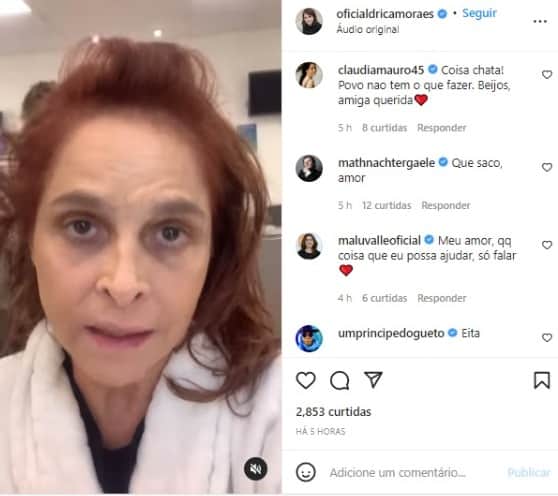 Drica Moraes se revolta com golpe aplicado em seu nome (Foto: Reprodução) Drica Moraes se revolta com golpe aplicado em seu nome (Foto: Reprodução)