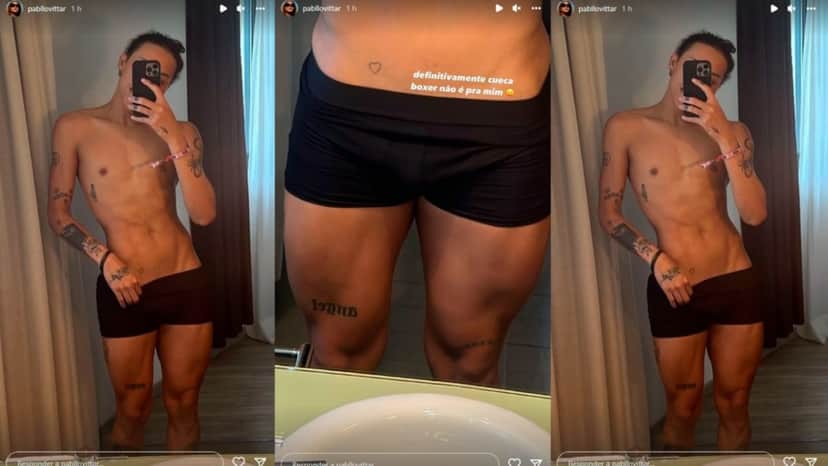 Pabllo Vittar causa nas redes sociais ao postar cliques ousados apenas de cueca (Foto: Reprodução/Instagram) Pabllo Vittar causa nas redes sociais ao postar cliques ousados apenas de cueca (Foto: Reprodução/Instagram)