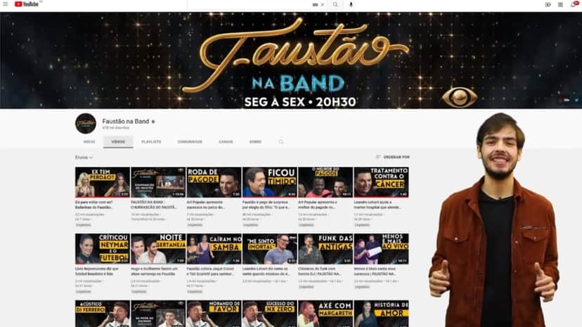 João Guilherme estreia Faustop, nova atração da Band no YouTube (Foto: Reprodução/YouTube) João Guilherme estreia Faustop, nova atração da Band no YouTube (Foto: Reprodução/YouTube)