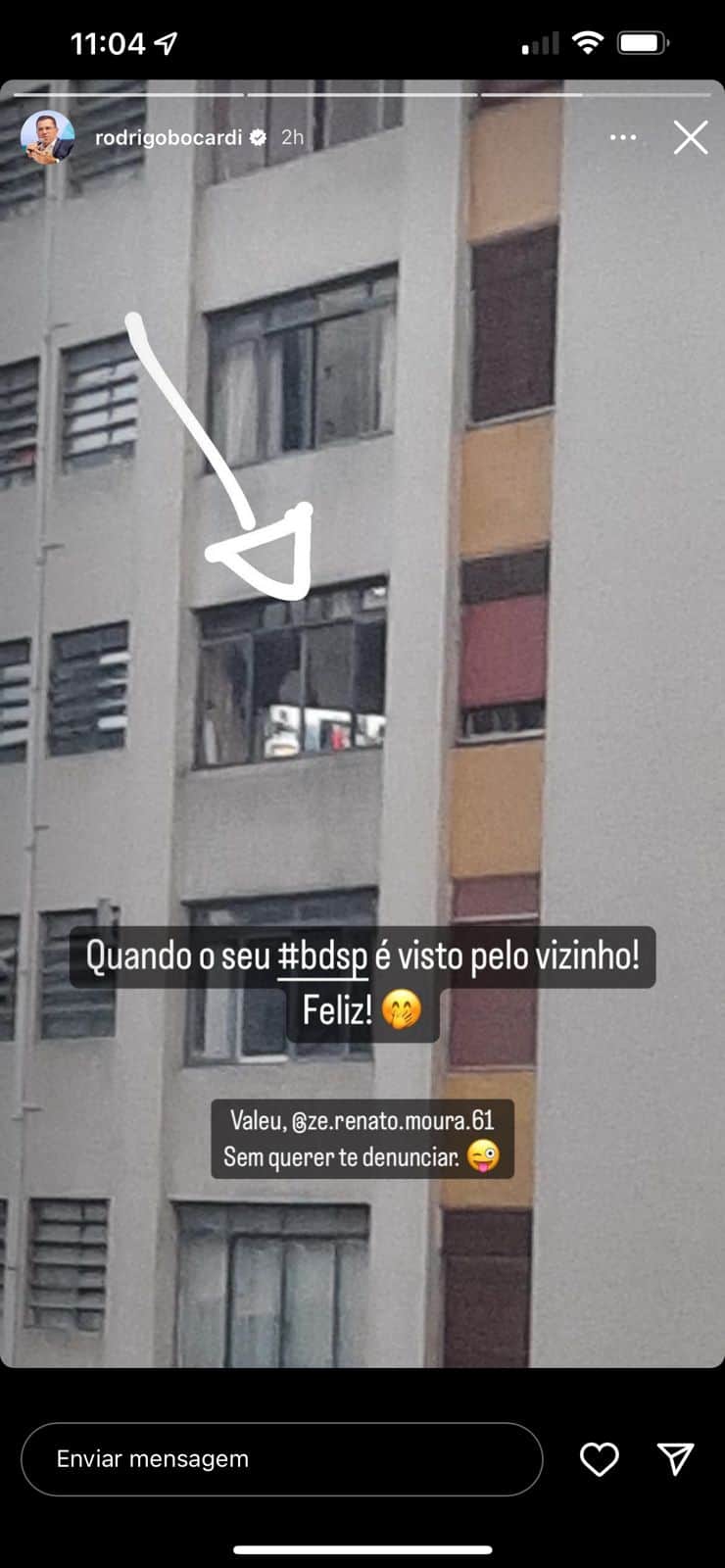 "Visto", Rodrigo Bocardi tem flagra com vizinho em janela exposto e confirmação: "Sem querer denunciar" "Visto", Rodrigo Bocardi tem flagra com vizinho em janela exposto e confirmação: "Sem querer denunciar"