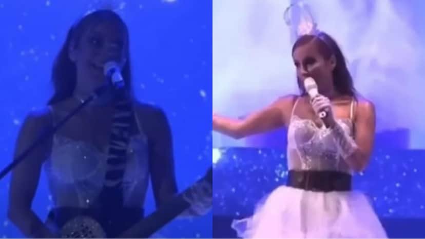 Claudia Leitte em show de São João na cidade de Caruaru, onde teve a apresentação interrompida Claudia Leitte em show de São João na cidade de Caruaru, onde teve a apresentação interrompida