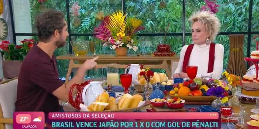 Felipe Andreoli com Ana Maria Braga no "Mais Você" (Foto: Reprodução/TV Globo) Felipe Andreoli com Ana Maria Braga no "Mais Você" (Foto: Reprodução/TV Globo)