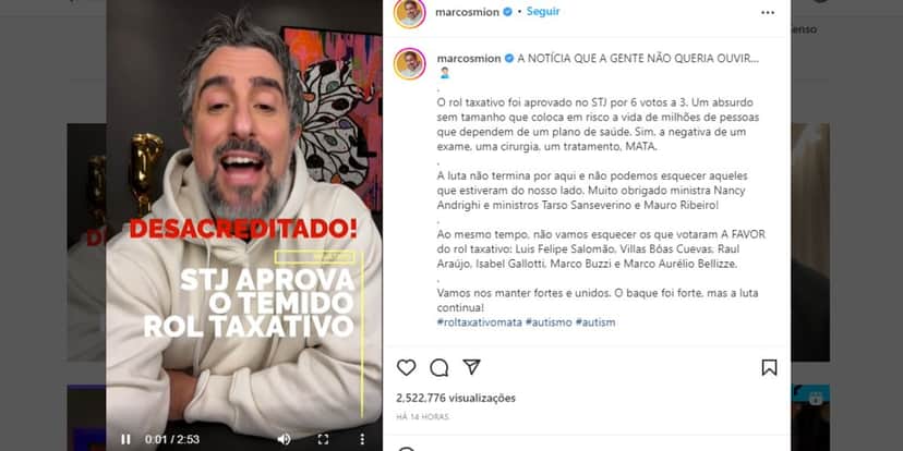 "Desolado", Marcos Mion recebe notícia, fica desacreditado e explode em vídeo: "A gente não queria ouvir" "Desolado", Marcos Mion recebe notícia, fica desacreditado e explode em vídeo: "A gente não queria ouvir"