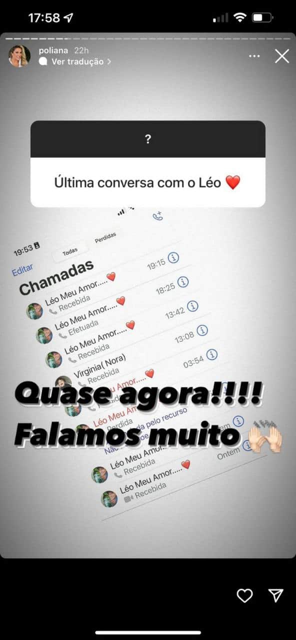 Poliana Rocha conversa com fãs no Instagram (Foto: Reprodução) Poliana Rocha conversa com fãs no Instagram (Foto: Reprodução)