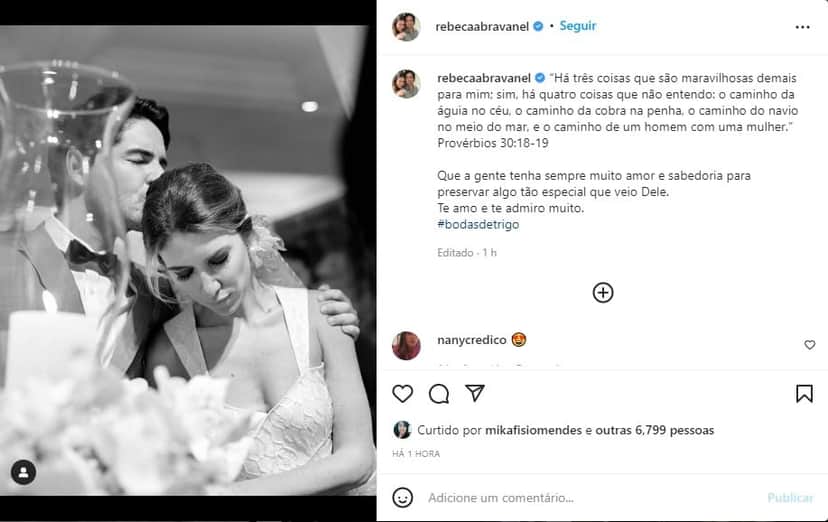 Rebeca Abravanel celebra três anos de união e expõe desfecho feliz com Pato - Foto: Reprodução Rebeca Abravanel celebra três anos de união e expõe desfecho feliz com Pato - Foto: Reprodução