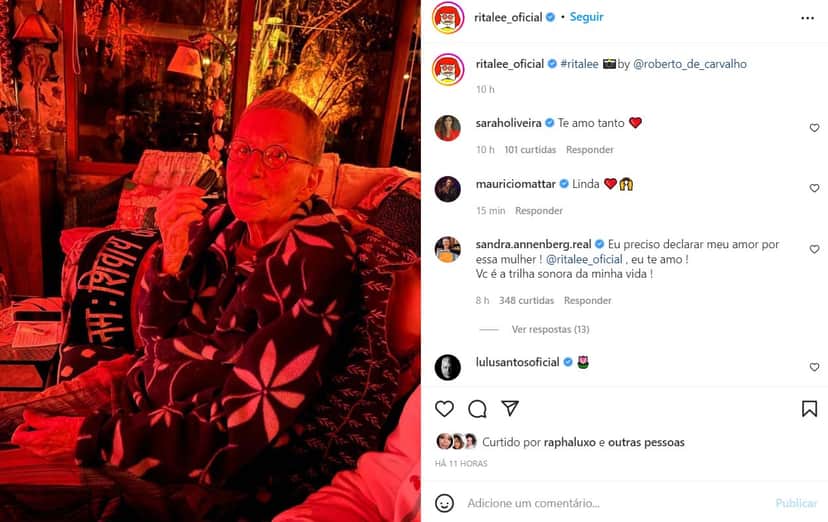 Rita Lee com novo visual nas redes sociais (foto: Reprodução/Instagram) Rita Lee com novo visual nas redes sociais (foto: Reprodução/Instagram)