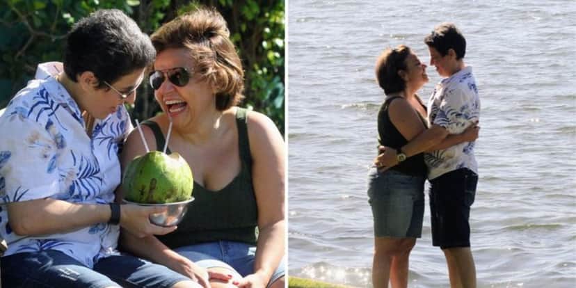 As namoradas Claudia Rodrigues e Adriane Bonato são vistas juntas em clima de romance na tarde desse sábado (02) – Foto: Reprodução AgNews As namoradas Claudia Rodrigues e Adriane Bonato são vistas juntas em clima de romance na tarde desse sábado (02) – Foto: Reprodução AgNews