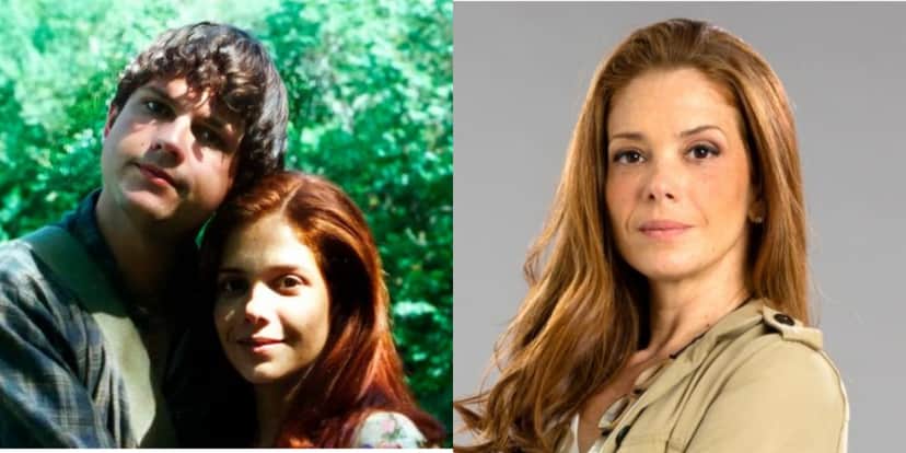 Karla Muga com Selton Mello, em "A Indomada", e atualmente (Foto: Divulgação/TV Globo/Reprodução) Karla Muga com Selton Mello, em "A Indomada", e atualmente (Foto: Divulgação/TV Globo/Reprodução)
