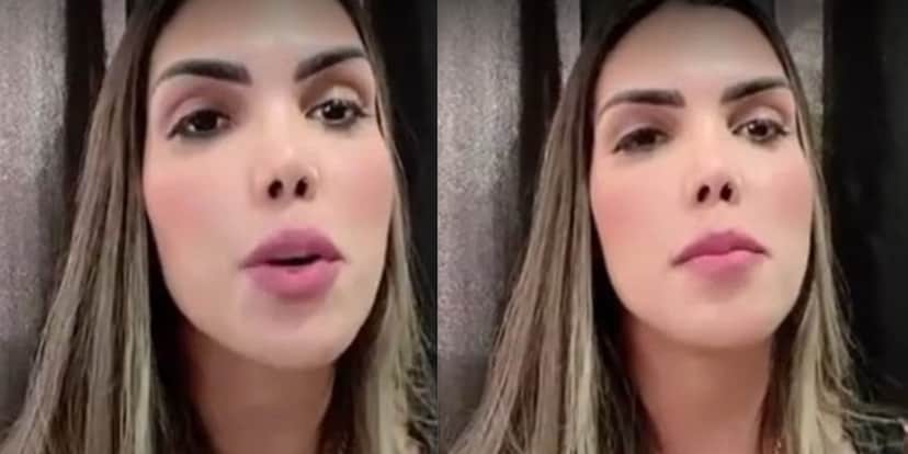 Em vídeo enviado ao programa 'A Tarde é Sua', Taty Sindel afirma que irá revidar contra Samantha Schmütz - Reprodução Instagram Em vídeo enviado ao programa 'A Tarde é Sua', Taty Sindel afirma que irá revidar contra Samantha Schmütz - Reprodução Instagram