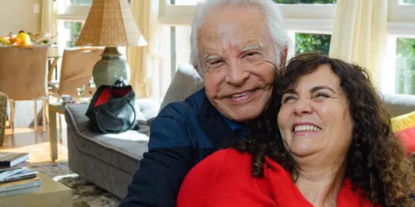 Cid Moreira e Fátima Sampaio (Foto: Quem) Cid Moreira e Fátima Sampaio (Foto: Quem)