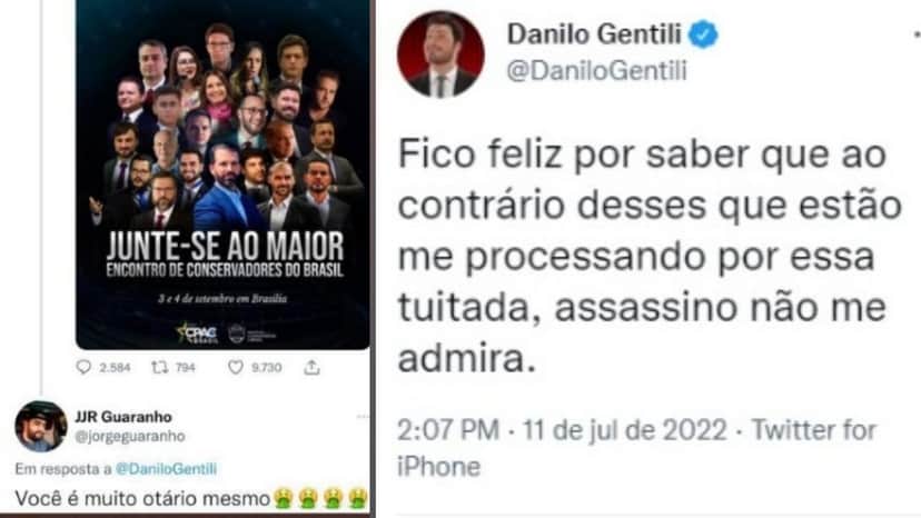 Post de Danilo Gentili (Foto: Reprodução/Twitter) Post de Danilo Gentili (Foto: Reprodução/Twitter)