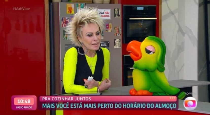 Ana Maria Braga e o Louro Mané, no Mais Você (Foto: Reprodução) Ana Maria Braga e o Louro Mané, no Mais Você (Foto: Reprodução)