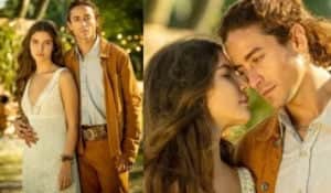 Juma (Alanis Guillen) e Jove (Jesuita Barbosa) enfrentam um casamento conturbado em Pantanal (Foto: Reprodução / Globo) Juma (Alanis Guillen) e Jove (Jesuita Barbosa) enfrentam um casamento conturbado em Pantanal (Foto: Reprodução / Globo)
