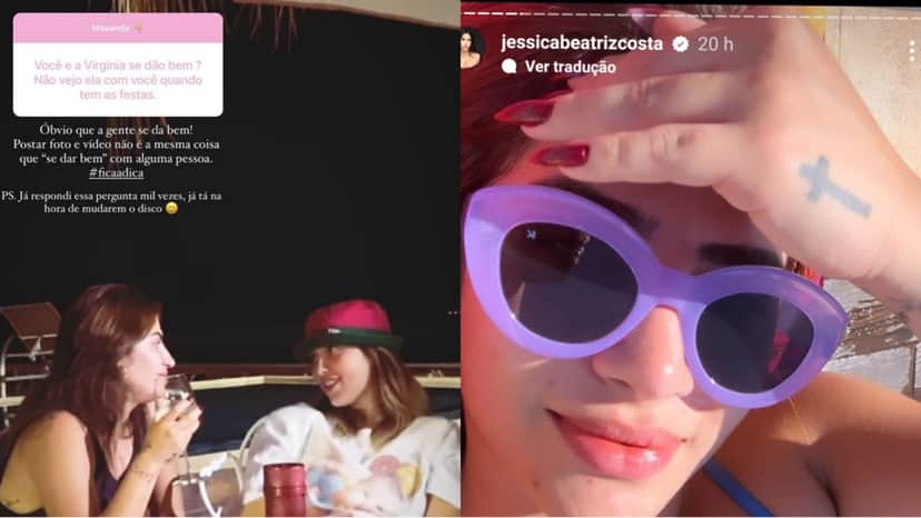 Jessica Beatriz, filha de Leonardo, dá basta em rumores com Virginia Fonseca Jessica Beatriz, filha de Leonardo, dá basta em rumores com Virginia Fonseca