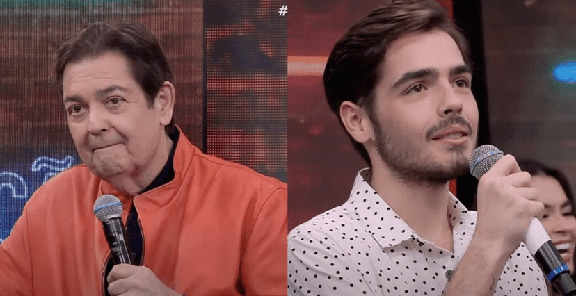 João Guilherme se declara ao pai durante programa - Reprodução João Guilherme se declara ao pai durante programa - Reprodução