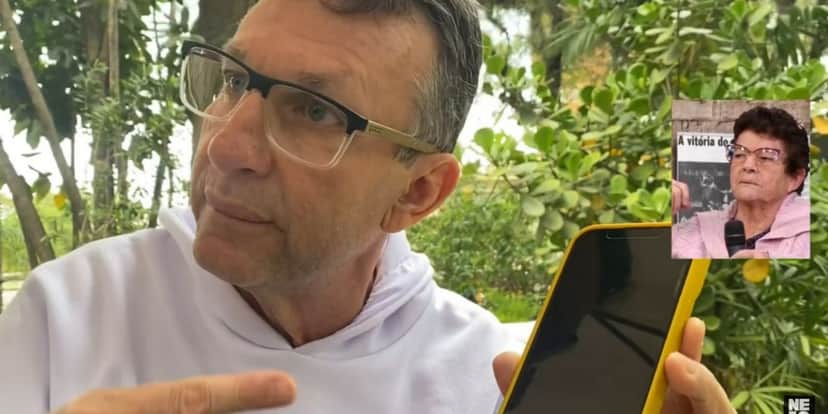 Neto em ligação com a mãe, Dona Cida (Foto: Reprodução/YouTube) Neto em ligação com a mãe, Dona Cida (Foto: Reprodução/YouTube)