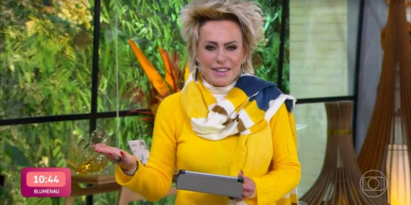 Ana Maria Braga no "Mais Você" (Foto: Reprodução/TV Globo) Ana Maria Braga no "Mais Você" (Foto: Reprodução/TV Globo)