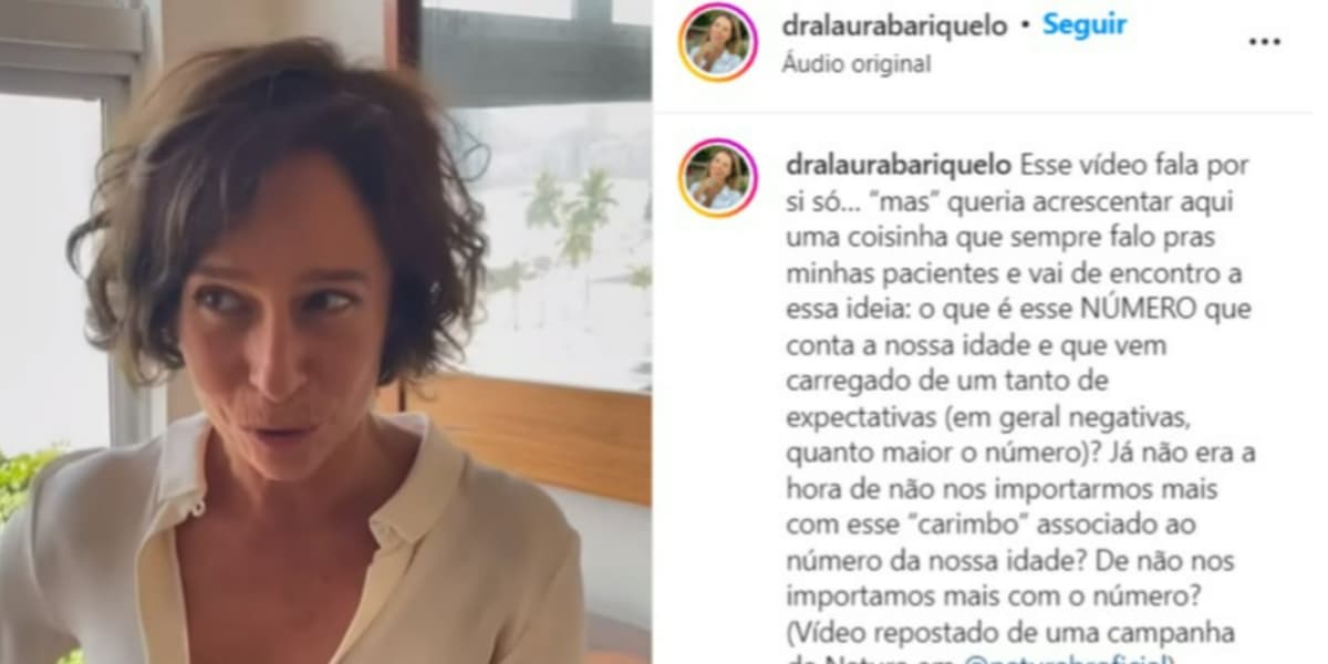 Médica repercutiu vídeo de Andréa Beltrão (Foto: Reprodução/Instagram) Médica repercutiu vídeo de Andréa Beltrão (Foto: Reprodução/Instagram)