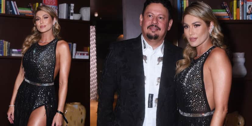 Lívia Andrade é vista em rara aparição com namorado e mostra pernões com vestido fendado Lívia Andrade é vista em rara aparição com namorado e mostra pernões com vestido fendado