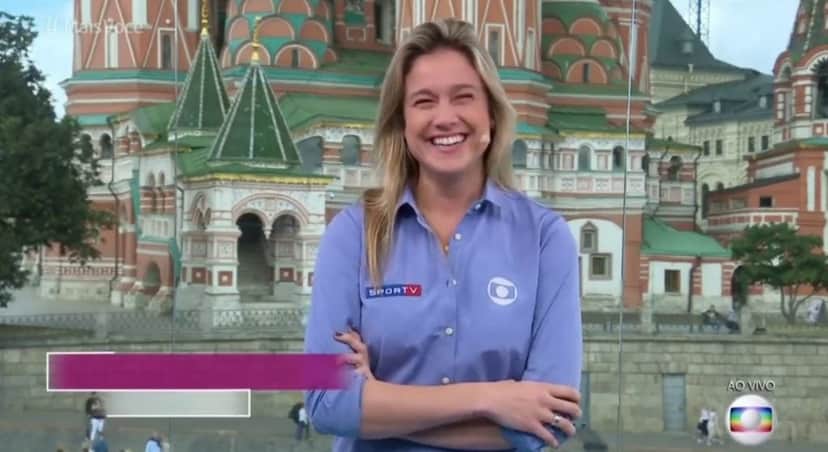 Fernanda Gentil brilhou durante a cobertura da Copa do Mundo da Rússia em 2018 Fernanda Gentil brilhou durante a cobertura da Copa do Mundo da Rússia em 2018