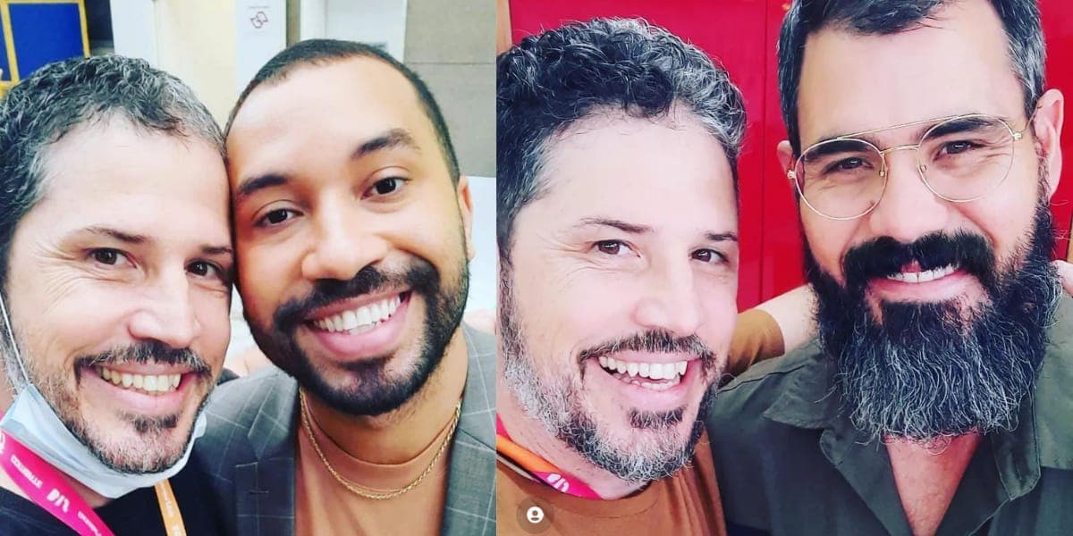 Fábio Caniatto com Gil do Vigor e Juliano Cazarré (Foto: Instagram) Fábio Caniatto com Gil do Vigor e Juliano Cazarré (Foto: Instagram)