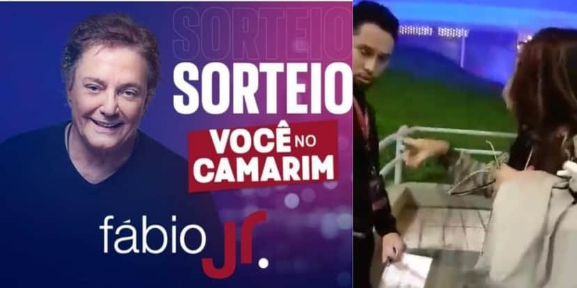 Sorteio para show de Fábio Júnior e discussão das vencedoras com a produção (Reprodução: Montagem TV Foco) Sorteio para show de Fábio Júnior e discussão das vencedoras com a produção (Reprodução: Montagem TV Foco)