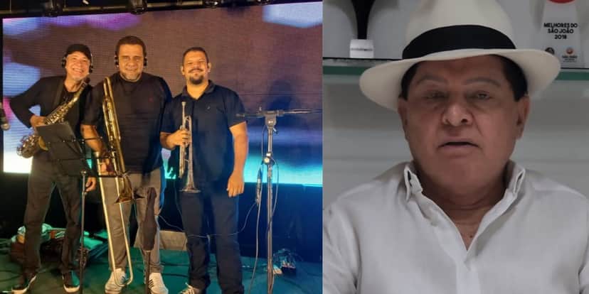 Anúncio de demissão da banda e pedido de desculpas de Alcymar Monteiro (Reprodução: Montagem TV Foco) Anúncio de demissão da banda e pedido de desculpas de Alcymar Monteiro (Reprodução: Montagem TV Foco)