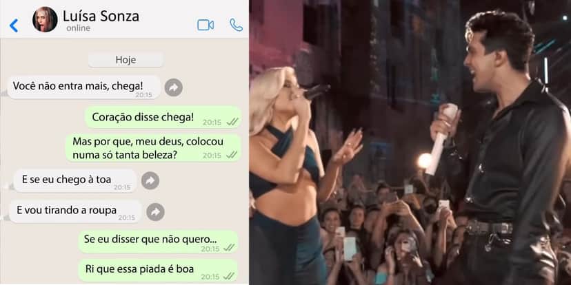 Luan Santana e Luísa Sonza lançam músicas juntos (Reprodução: Instagram) Luan Santana e Luísa Sonza lançam músicas juntos (Reprodução: Instagram)