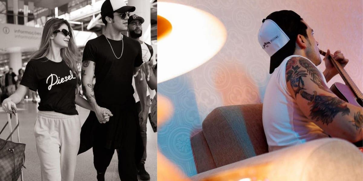 Luan Santana é flagrado de mãos dadas com Izabela Cunha, em aeroporto de Lisboa (Foto: Instagram) Luan Santana é flagrado de mãos dadas com Izabela Cunha, em aeroporto de Lisboa (Foto: Instagram)