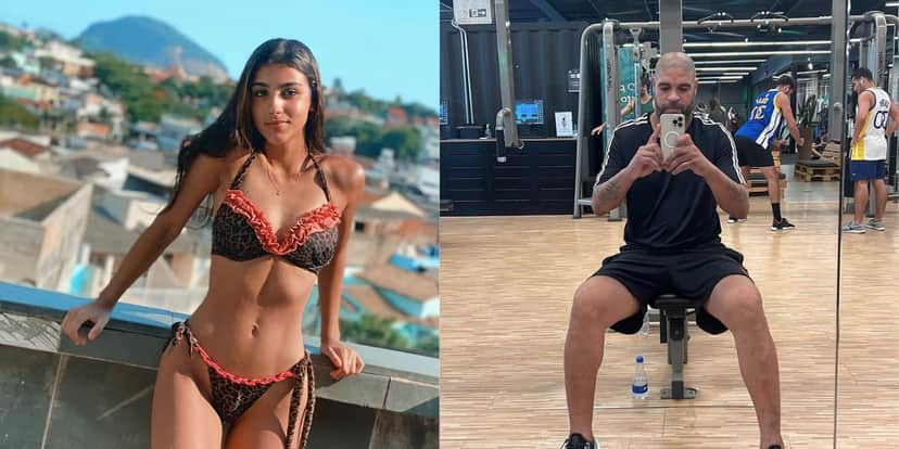 Bia Miranda e Adriano vivem affair (Reprodução: Montagem TV Foco) Bia Miranda e Adriano vivem affair (Reprodução: Montagem TV Foco)