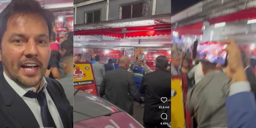 Fábio Faria flagra Bolsonaro indo jantar após entrevista no Jornal Nacional (Reprodução: Instagram) Fábio Faria flagra Bolsonaro indo jantar após entrevista no Jornal Nacional (Reprodução: Instagram)