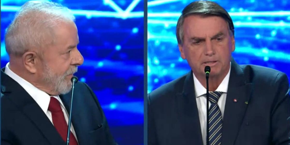 Os candidatos à presidência do Brasil durante debate (Reprodução: Band) Os candidatos à presidência do Brasil durante debate (Reprodução: Band)