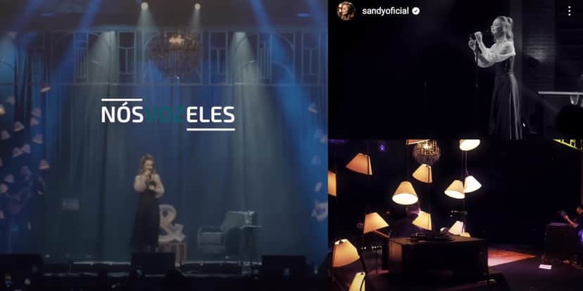 Sandy mostra trechos de seu show no Rio de Janeiro (Reprodução: Instagram) Sandy mostra trechos de seu show no Rio de Janeiro (Reprodução: Instagram)