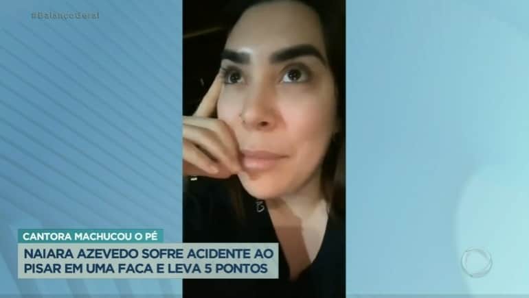 Record exibiu o desabafo de Naiara Azevedo durante a Hora da Venenosa- Foto: Reprodução Record exibiu o desabafo de Naiara Azevedo durante a Hora da Venenosa- Foto: Reprodução