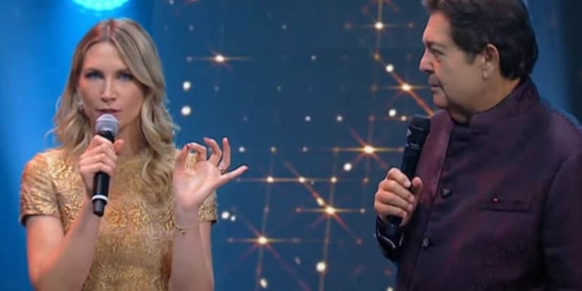 Anne Lottermann e Faustão - Foto: Reprodução Anne Lottermann e Faustão - Foto: Reprodução