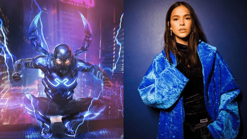 Bruna Marquezine atuou em Besouro Azul, seu primeiro filme internacional (Foto: Reprodução) Bruna Marquezine atuou em Besouro Azul, seu primeiro filme internacional (Foto: Reprodução)