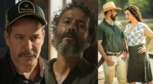 Pantanal - Tenório (Murilo Benício) arma plano sangrento para levar Zé Leôncio (Marcos Palmeira) ao abate e jogar culpa em Bruaca (Isabel Teixeira) e Alcides (Juliano Cazarré) (Foto: Reprodução / Globo) Pantanal - Tenório (Murilo Benício) arma plano sangrento para levar Zé Leôncio (Marcos Palmeira) ao abate e jogar culpa em Bruaca (Isabel Teixeira) e Alcides (Juliano Cazarré) (Foto: Reprodução / Globo)
